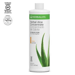 Herbalife Herbal Aloe Concentrate Mango 16 fl oz Aloe Vera Liquid Drink Mix Tropical Flavor Beverage for Daily Hydration & Wellness Lifestyle - Fruit digestive support