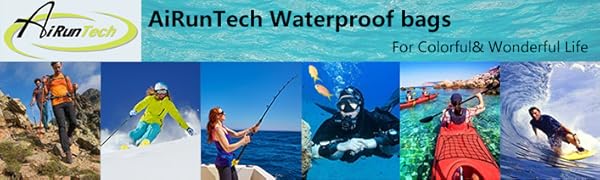 AiRunTech Waterproof Fanny Pack,Phone Pouch Dry Bag for Passport Wallet Purse,Floating Waterproof Bags for Travel Beach Swimming Kayaking Boating Cruise Accessories