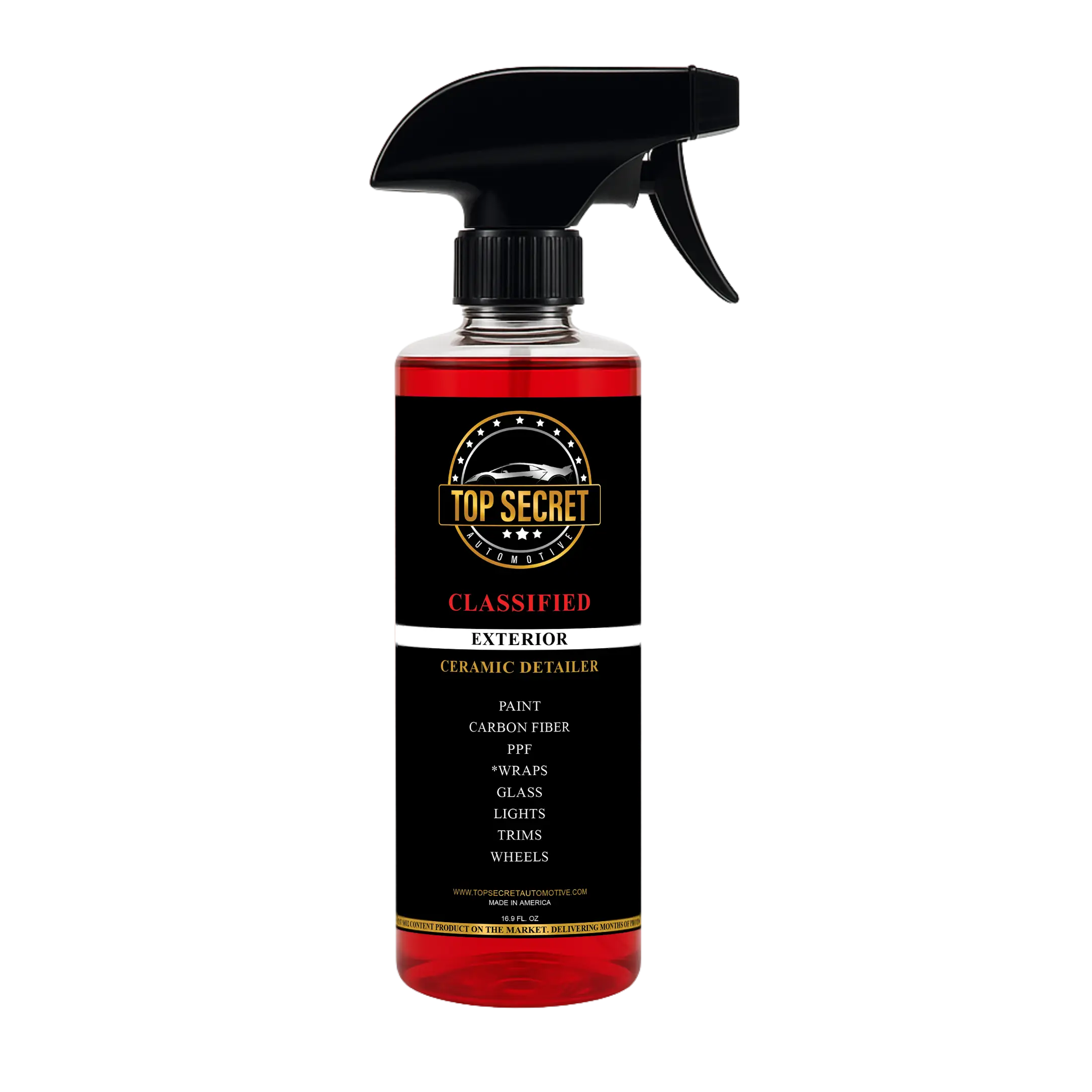 TOP SECRET AUTOMOTIVE - CERAMX SEALANT AND BOOSTER - 30% SiO2 Exterior Ceramic Formula for Maximum Protection 12+ Months UV Resistant Non-Greasy Finish