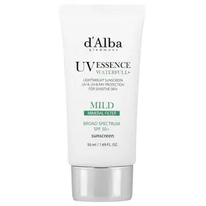 d'Alba UV Essence Waterfull+ Sunscreen, Mild, SPF 50+, 1.69 fl oz (50 ml)