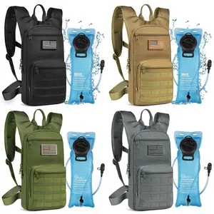 3L Hydration Backpack, Water Backpack with TPU Water Bladder, Tactical Hydration Pack for Men Women, Perfect Molle Water Backpack for Hiking, Biking, and Hunting