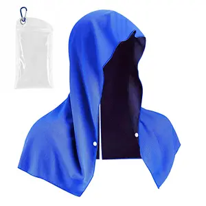BIGWIG Hoodie Towels, Instant Cooling Towels for Neck and Face, UPF 50 Sun Protection, Ice Towel for Hot Weather, Head Towel for Sports, Camping, Cycling & More Activities