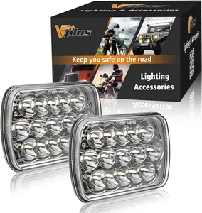 Partsam Rectangle H6054 LED Headlights 2PCS