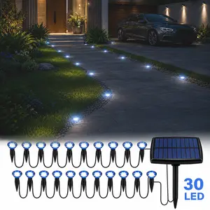 Solar Pathway Lights – 30pcs Outdoor Garden Lights, Automatic On/Off, Waterproof Landscape Lighting for Paths, Yard, Camping & Parties