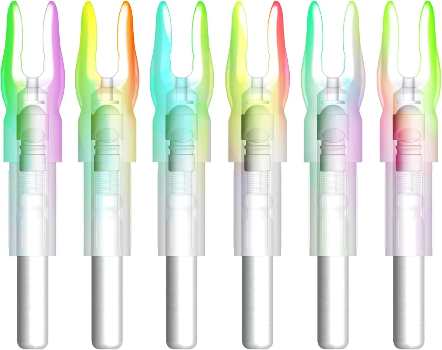 6 count G X H S GT Led Lighted Nocks for Arrows with .165 .204 .233 .244 .246 Inside Diameter, Included