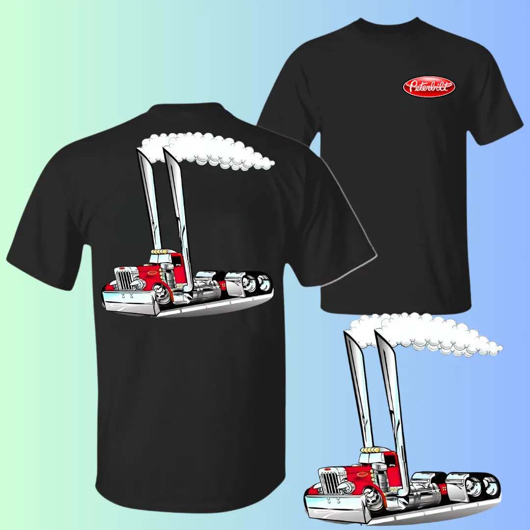 Essential Clean Fit Tee 2026 Oversized Graphic Tee Peterbilt Smokin' Hot Trucker T-Shirt, Premium Cotton Unisex Tee, Big Rig Prints Top, Ideal for Truck Enthusiasts, Comfortable & Durable SportswearUnisex Streetwear Tee,gift,shirts,story,