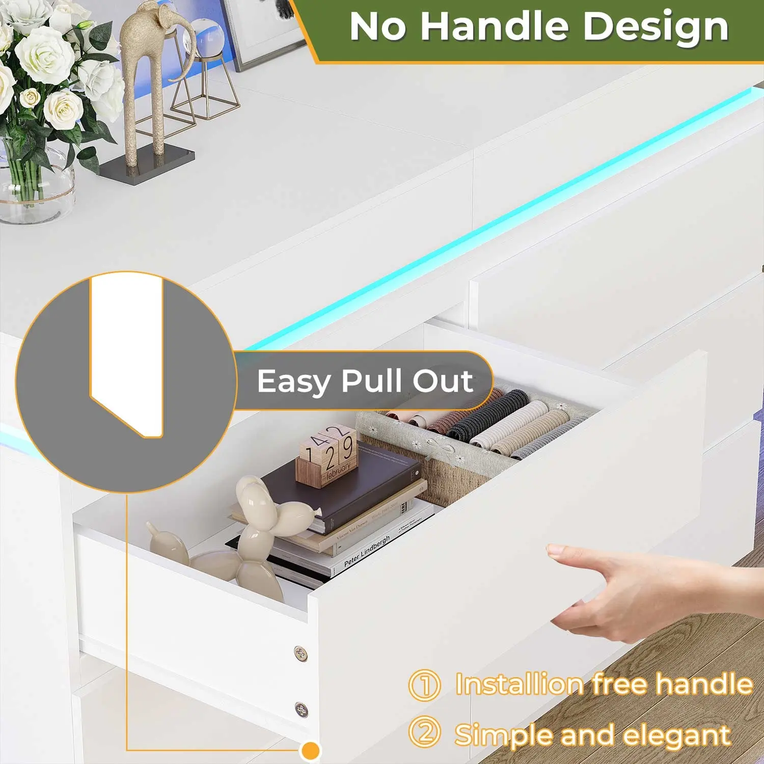 Sikaic LED Lights Dresser for Bedroom with Charging Station and Sliding Desktop Drawers Large Storage Tower Clothes Organizer Cabinet Apartment Furniture - TikTok Shop Sikaic LED Lights Dresser for Bedroom with Charging Station and Sliding Desktop Drawers Large Storage Tower Clothes Organizer Cabinet Apartment Furniture - TikTok Shop