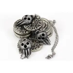 Lord Death's Mask Locket - Soul Eater - Unique Pendant with Skull Design and Chain