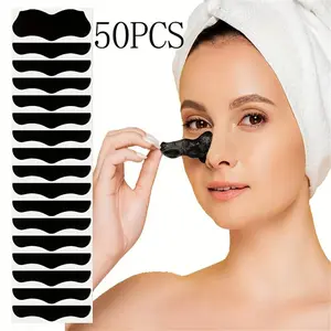 50 Sheets Blackhead Nose Strips, Deep Cleansing Pore Care, Facial Blemish Removal Stickers, Quick Blackhead Remover, Fresh Skin Solution