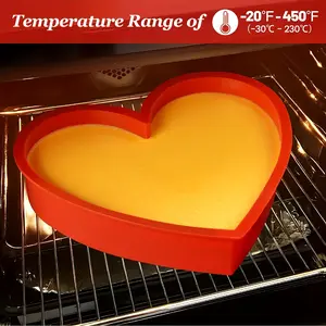 Heart-Shaped Cake Mold, Easy Release & Clean, Oven Safe, Ideal for Weddings, DIY Desserts, Brownies, Ice Cubes, Romantic Baking