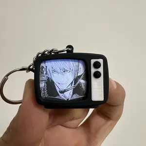 Anime Death Note Sound TV Pendant L Necklace Yagami Yuki Notebook Doll Purple Silver Alloy Material Chain Jewelry Creative Unique