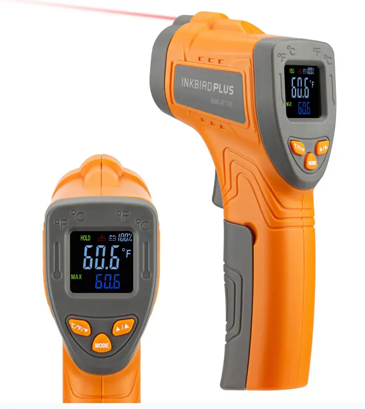 Inkbird 9V Digital Infrared Thermometer Gun - Kitchen Thermometer, Kitchenware for Food Cooking, Barbecue