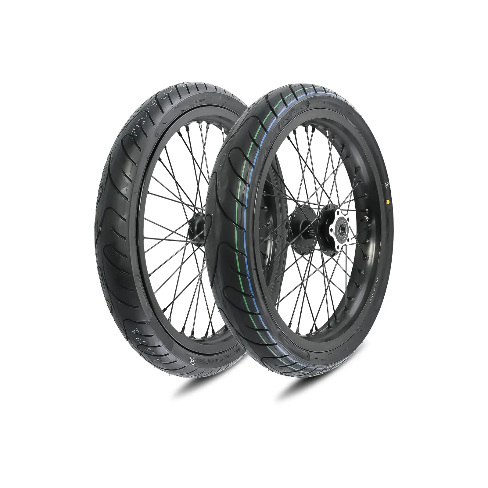 17 Inch Wheels for Surron Light Bee X S LBX LBS Supermoto Wheel Set for segway x260 x160 on Road Wheels Set Silver black Spoke Suitable for 79bike falcon pro gt Dirt Bike Parts Bags Accessories