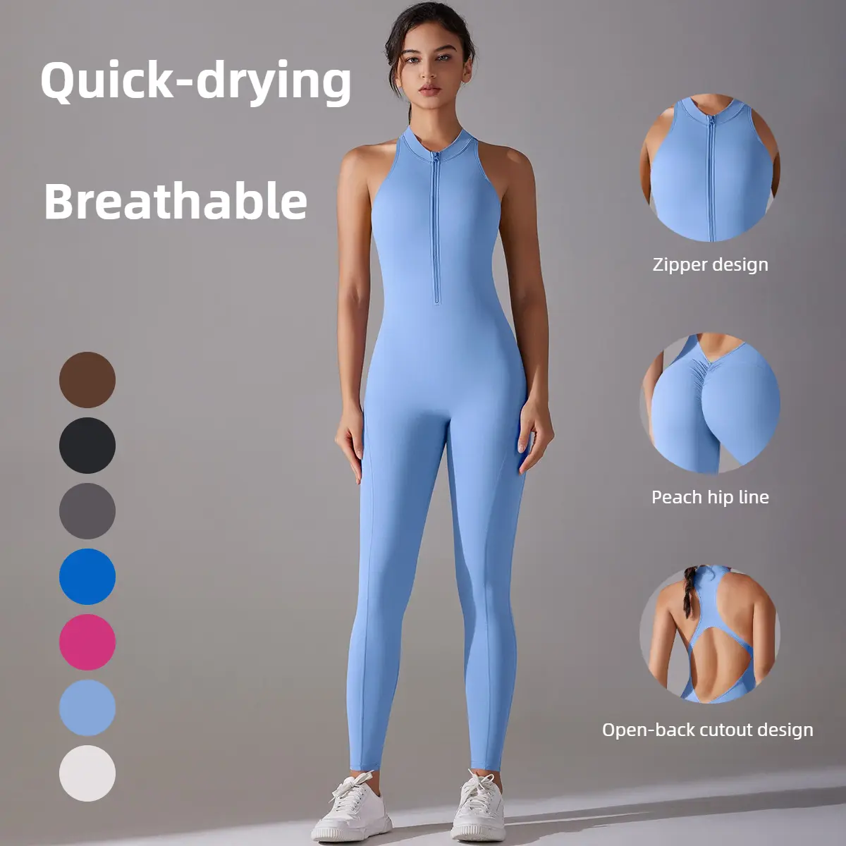 Seamless High-Intensity Yoga Bodysuit for Women - Long-Line Sculpting Workout Leotard, Breathable Quick-Dry Gym Wear for Pilates & Cross Training