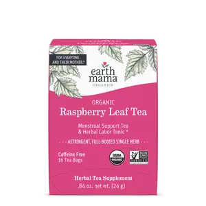 Earth Mama Organic Raspberry Leaf Tea – Labor Support Herbal Tea with Red Raspberry Leaf – 16 Tea Bags Earth Mama Organic Raspberry Leaf Tea – Labor Support Herbal Tea with Red Raspberry Leaf – 16 Tea Bags