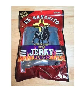 NEW! BLUE FUEGO El Ranchito Jerky Crunchy Beef Net Wt. 2 OZ
