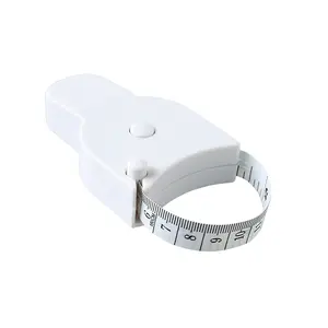 60-Inch Auto-Retractable Body Measuring Tape – Durable, Easy-to-Use White Fitness Measuring Instrument for Waist, Hip, Bust | Home Supply, Festive Party Gift