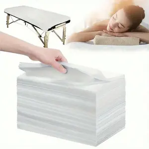 50pcs/100pcs Disposable Non-Woven Bed Sheets, 31x70 Inches, Breathable Lightweight, Suitable for Massage Tables, Beauty Salons, Hotels
