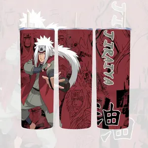 [Naruto] Jiraiya The Toad Sage Legendary Sannin 20oz & 40oz Tumbler With Handle – Anime Gaming Style Stainless Steel Cup, Insulated Iced Coffee Travel Mug, Gift For Otaku & Anime Fans