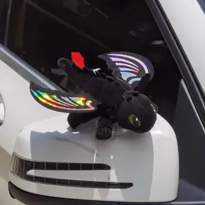 Gradient Wings Car Roof Decoration Doll, Rear Hanging Figure, Small Dragon Auto Accessory, Electric Vehicle Decor, Fun Car Ornament, Car Accessories, Car Decorations