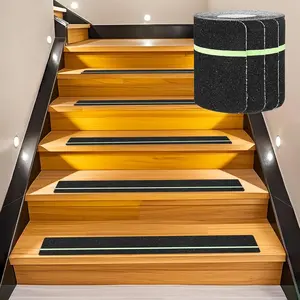 24" X 6" (10 Pack) Anti-Slip Traction Treads with Glow-in-the-Dark Stripes, Best Anti-Slip Tape, Outdoor Anti-Slip Tape, Stair Treads High Traction Friction Abrasive Adhesive