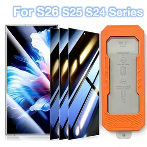 3-Pack Privacy Tempered Glass Screen Protector for Samsung Galaxy S25 Ultra /S24 Ultra /S26 Plus/S25+/S24Plus/S25 Edge, Anti-Spy, Ultrasonic Fingerprint Unlock