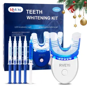 LED Teeth Brightening Kit, 1 Set Teeth Tool Kit with Carbamide Peroxide Gel, Safe Enamel-Friendly Teeth Whitening and Cleaning Dental Care Set #TOP PICKS
