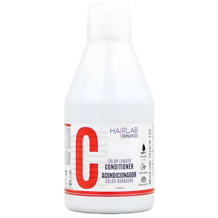 SALERM Hairlabs Color Longer Conditioner, 9.8 oz Nourishing Cream with Vitamins & Antioxidants for All Hair Types, Colour Protection, Hair-Moisturizing, Hydrating, Conditioning, Long-Lasting Shine & Fade-Resistant Vibrant Hue