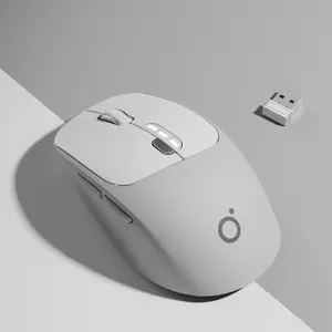 EWEADN Q5 Wireless Computer Gaming Mouse, USB Rechargeable Silent Mouse with Type-C Charging Port, Dual Mode 2.4G + Bluetooth-compatible Mouse for Office, Gaming, and Home