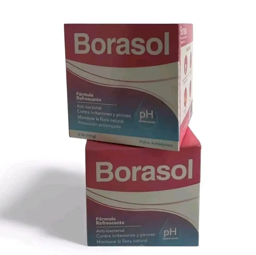 Borasol Antiseptic Feminine Hygiene Powder – pH Balanced, Refreshing Formula, 4 oz
