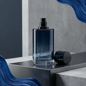 DARK Empty Travel Perfume Atomizer Bottle – Refillable 3.4 oz Spray for Fragrance & Cologne – Leak-Proof Portable Scent Pump