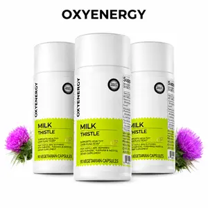 Oxyenergy Milk Thistle Liver Detox & Colon Cleanse 90 Capsules with Kudzu Root Turmeric Inositol Methionine Vitamin C for Natural Liver Health Support New Zealand Made Healthcare Dietary Supplement