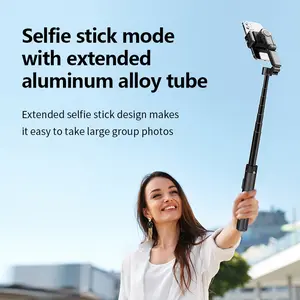 Nfutreon Gimbal Stabilizer for SmartPhone,  Auto Face Tracking Selfie Stick Tripod, BlackFriday, 360° Rotation & Motion Follow, Remote Control for Vlog, Live, Video Smartphone Cellphone