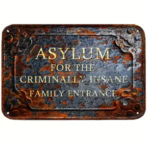 Sheltered Entrance, Fun Vintage Close Aluminum Sign, It Will Make A Surprise Gift For Special People, Wall Poster Decoration Wall Decoration - Office Decoration, Home Decoration, Farmhouse, Bathroom, Bar, Garden Decoration(8 "x12" /20 Cm *30 Cm)