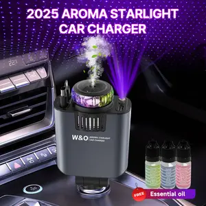 【Speical Edition】2026 5-in-1 Retractable Car Charger & Air Freshener, USB C Fast Charge + Lightning Cable, Free 3 Festive Scents - Perfect Stocking Stuffer Gift for iPhone 17 Pro Max ,16 Plus /Samsung, target, type-c fast charging, car accessory ,deals
