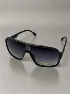 1pcs metal double beam aviator men's glasses black frame caramel color lenses vintage square frame large square frame eid al-fitr local tyrant gold accessories pop gold line decoration classic fashion glasses suitable for daily photography vacation travel