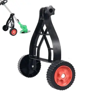 Adjustable String Trimmer Support Wheels Push Lawn Mower Stand Auxiliary Wheels Universal Lawn Mower Stand For Brush Cutter Part Grass Trimmer
