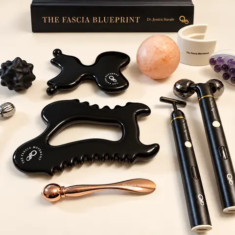 The Fascia Movement Premium Luxury Face and Scalp Fascial Treatment Set - Restore, Soothe, Stimulate Deep Flow, Deliver Results You Can See and Feel for Skin Wellness
