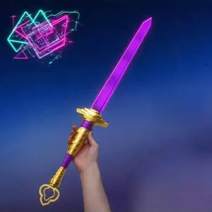 New Rumi's Four Tiger Sword Resin Detachable Design, Cosplay Prop Sword, Plastic Sword Ornament, Perfect Gift, Birthday Present