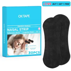 Clearance Sale! 2 PACKS FOR $7.99! OK TAPE Nasal Strips for Breathing & Snoring, 60Pcs (Black/Beige), Breath Better During Sleep or Exercise, Instant Relief from Congestion, Effective Snoring Solution, Long-Lasting Support for Adults & Kids