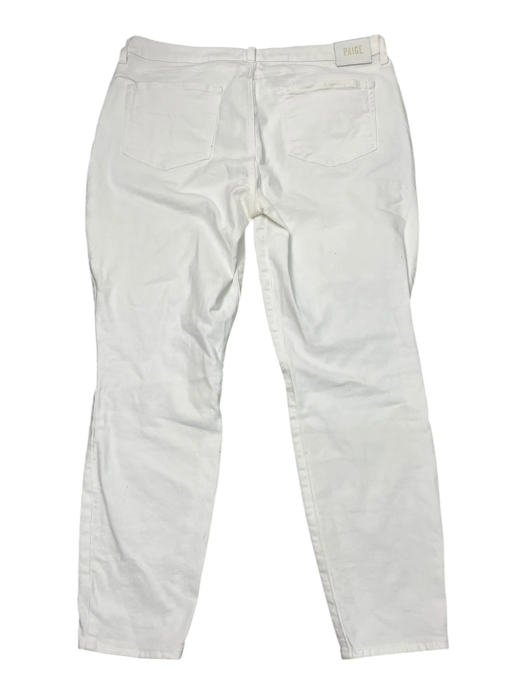 Jeans Straight By Paige In White Denim, Size:18