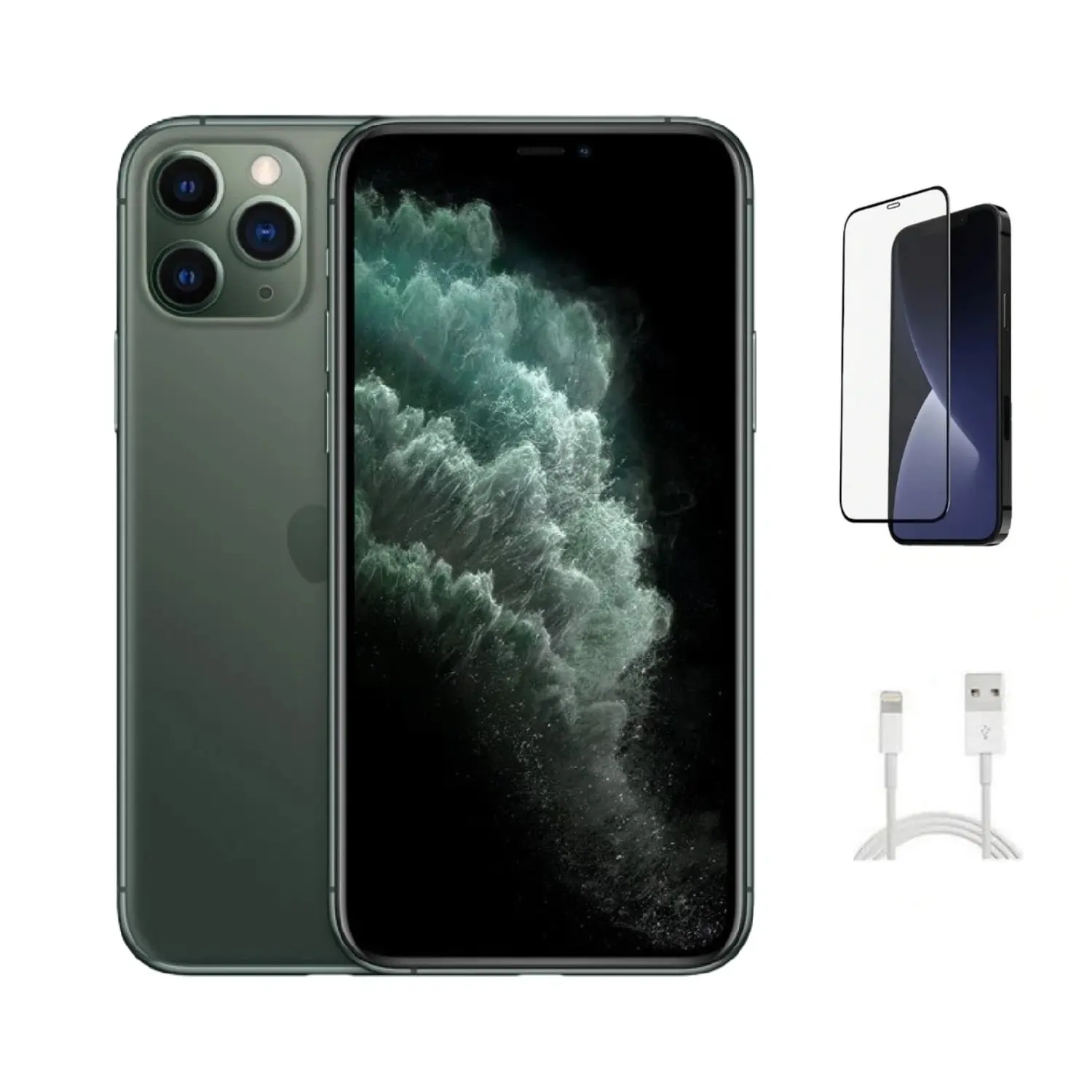 Refurbished iPhone 11 Pro Max (Unlocked)-Excellent Condition with Tempered Glass Screen Protector & 1 Year Warranty  A2161