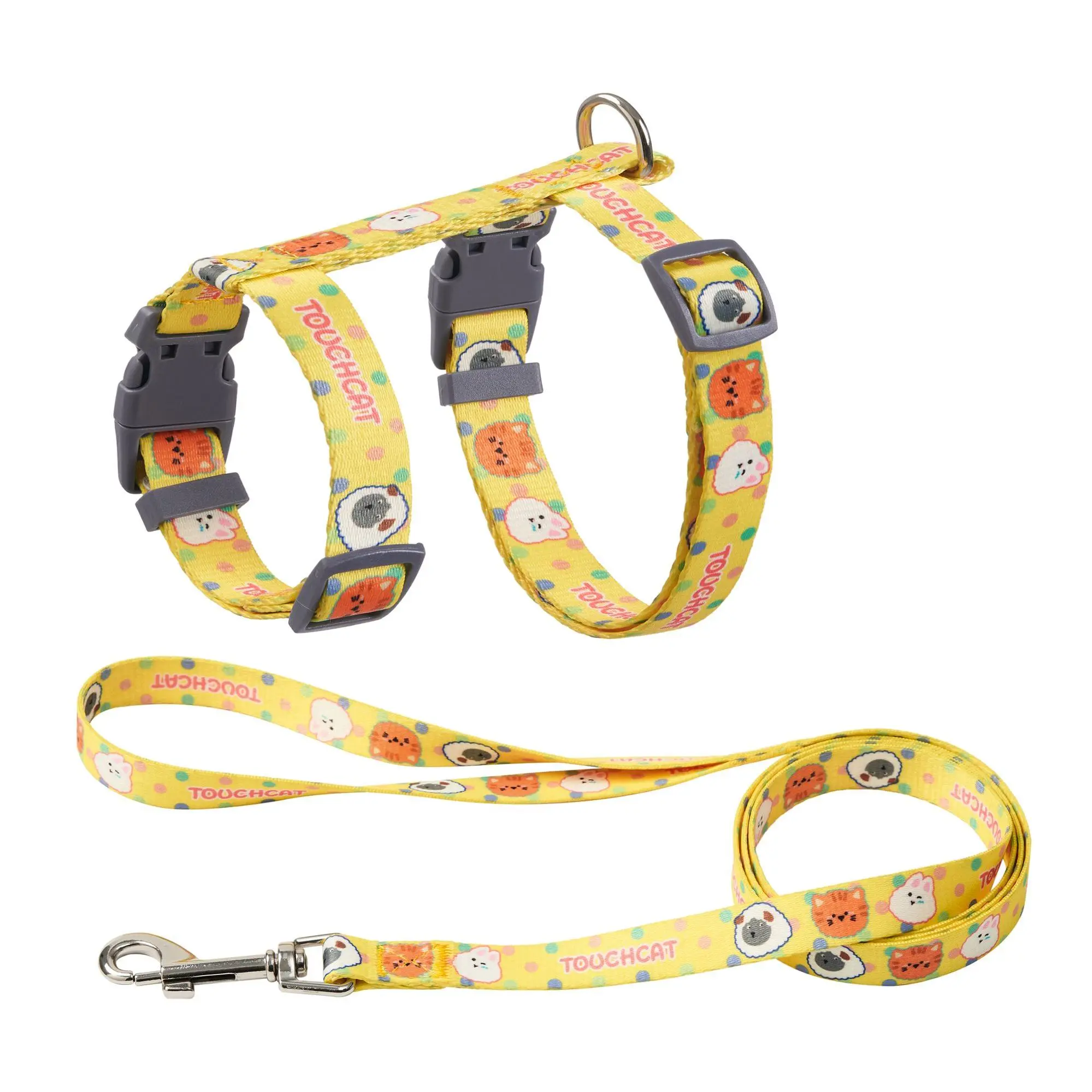 Touchcat Animal Patterned Fashion Cat Harness and Leash Touchcat Animal Patterned Fashion Cat Harness and Leash