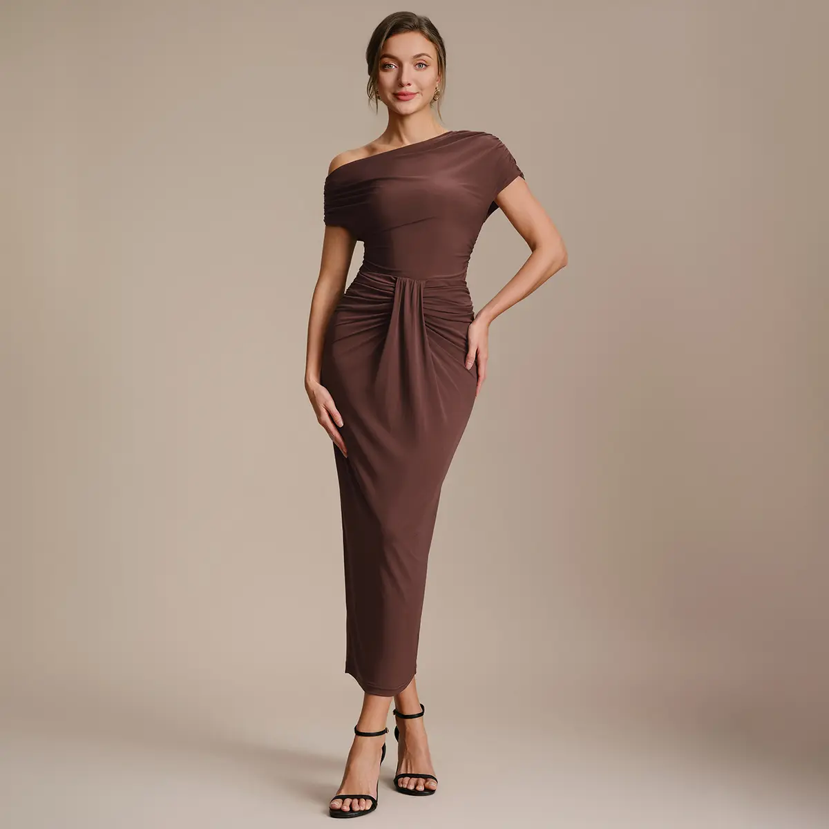 Ever-Pretty 2026 New Trend 2-in-1 Top & Knot Wrap Skirt Set  Off-Shoulder or One-Shoulder – From Ceremony to After-Party  ET02816/ER02817