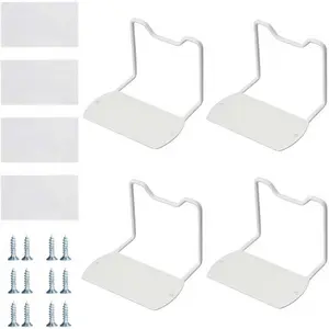 4 Pack Heavy-Duty Mattress Gripper, Reinforced & Extra-Long Retainer Bar, Metal Non-Slip Mattress Slide Stopper, Universal Fit for Bed Frames to Prevent Sliding (White)