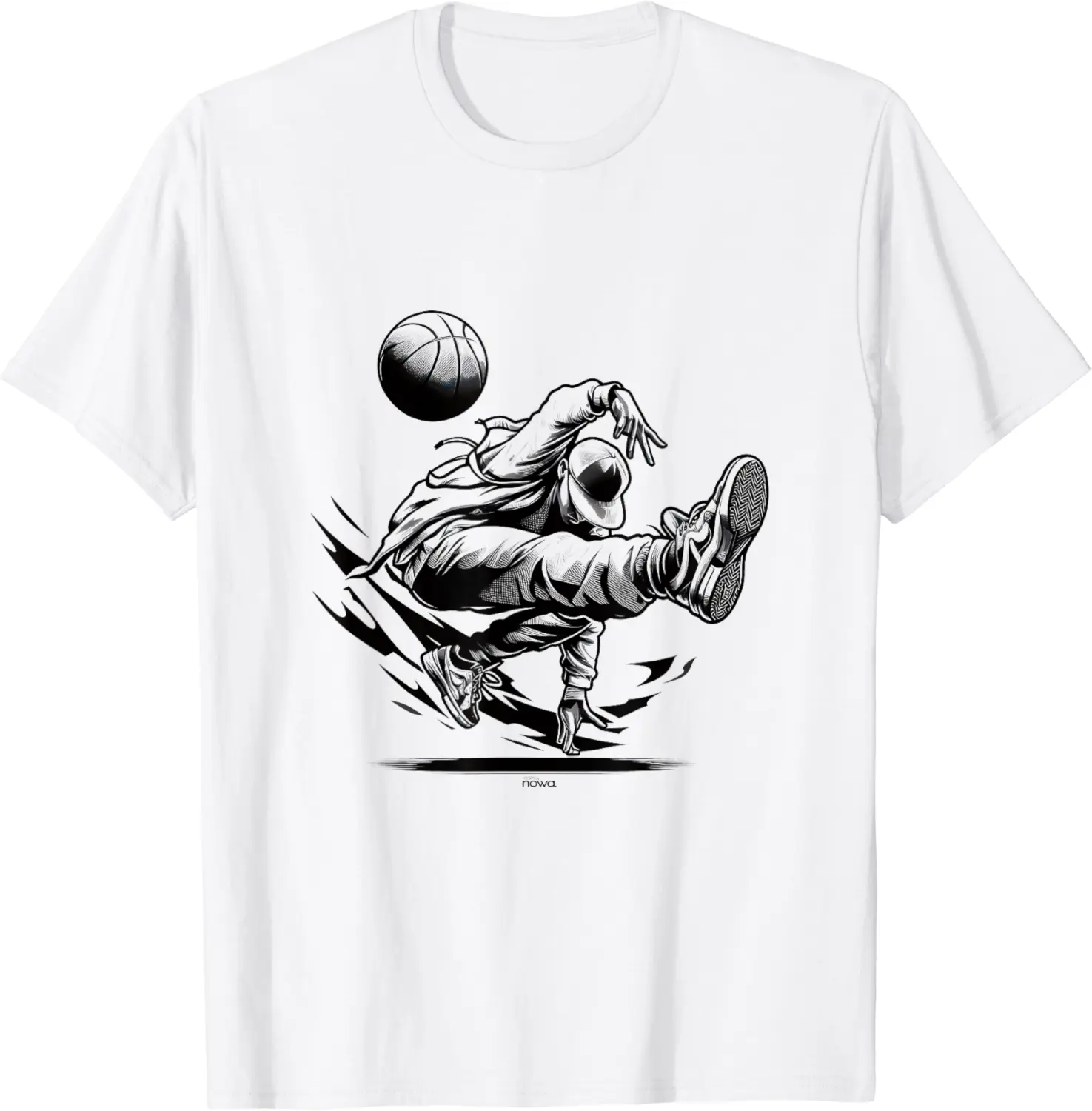 STREET STYLE HOOPS HIP HOP BREAKDANCER BASKETBALL T-Shirt - Andrewzhang Shop UFLB0D2FCS9ZH