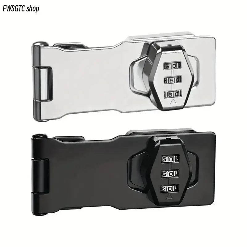 Solid Iron Body Combination Padlock - Rotary Dial Keyless Entry Lock, Sturdy Secure Lock for Luggage & Bags, Bag Accessories Use