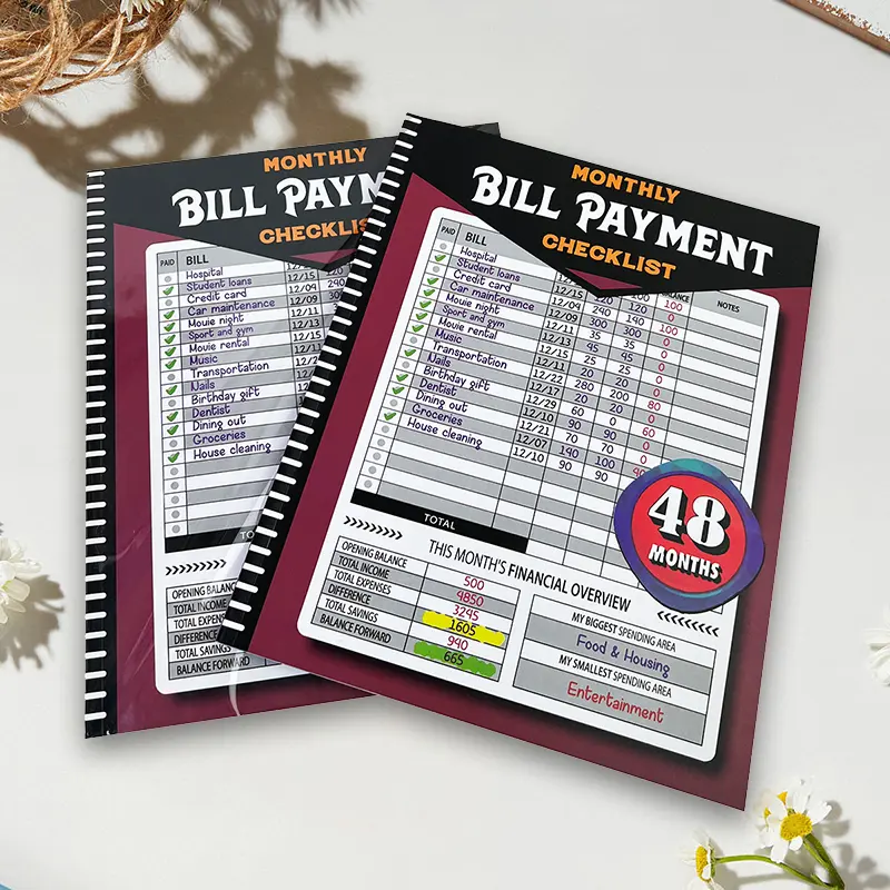 Funny Budget Planner Gift Notebook Monthly Bill Payment Tracker Financial Organizer Expense Record Book Savings Challenge Journal Practical Gift Idea for Friends Family Coworkers Birthday Holiday Party Favor Supplies