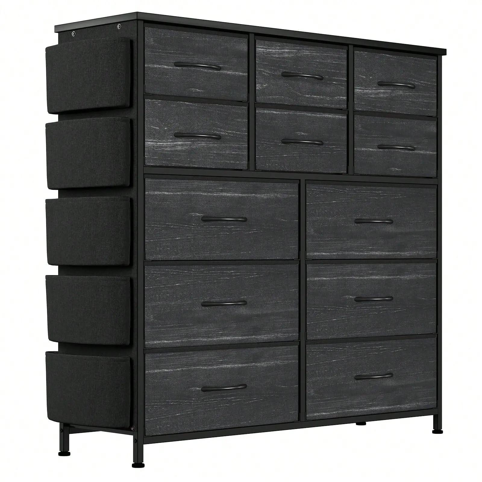 GARVEE Dresser For Bedroom With 12 Drawer, Dressers & Chests Of Drawers For Hallway, Entryway, Storage Organizer Unit With Fabric, Sturdy Metal Frame, Wood Tabletop