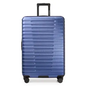 U.S Traveler US09181N30 30 in. Checked Large Boren Hardside Rugged Spinner Luggage, Navy